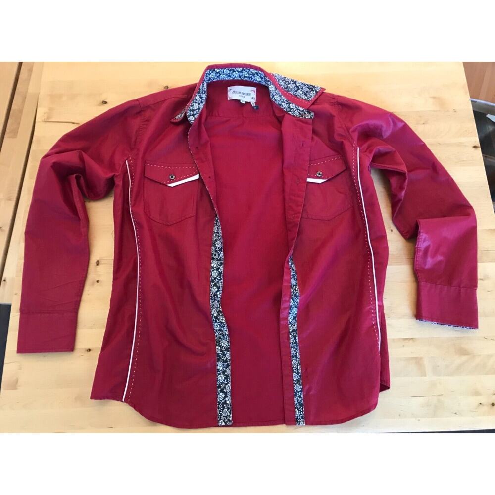 Ace of Diamond Men’s Rare Patterned long sleeve western shirt Medium